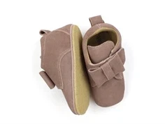 Wheat dusty rouge hjemmesko med sløjfe